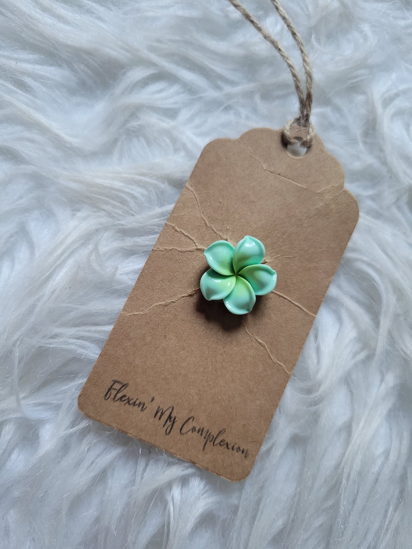 Plumeria 3D (teal)