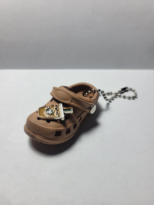 Tan Mini Croc Keychain (mini charm sold separately)