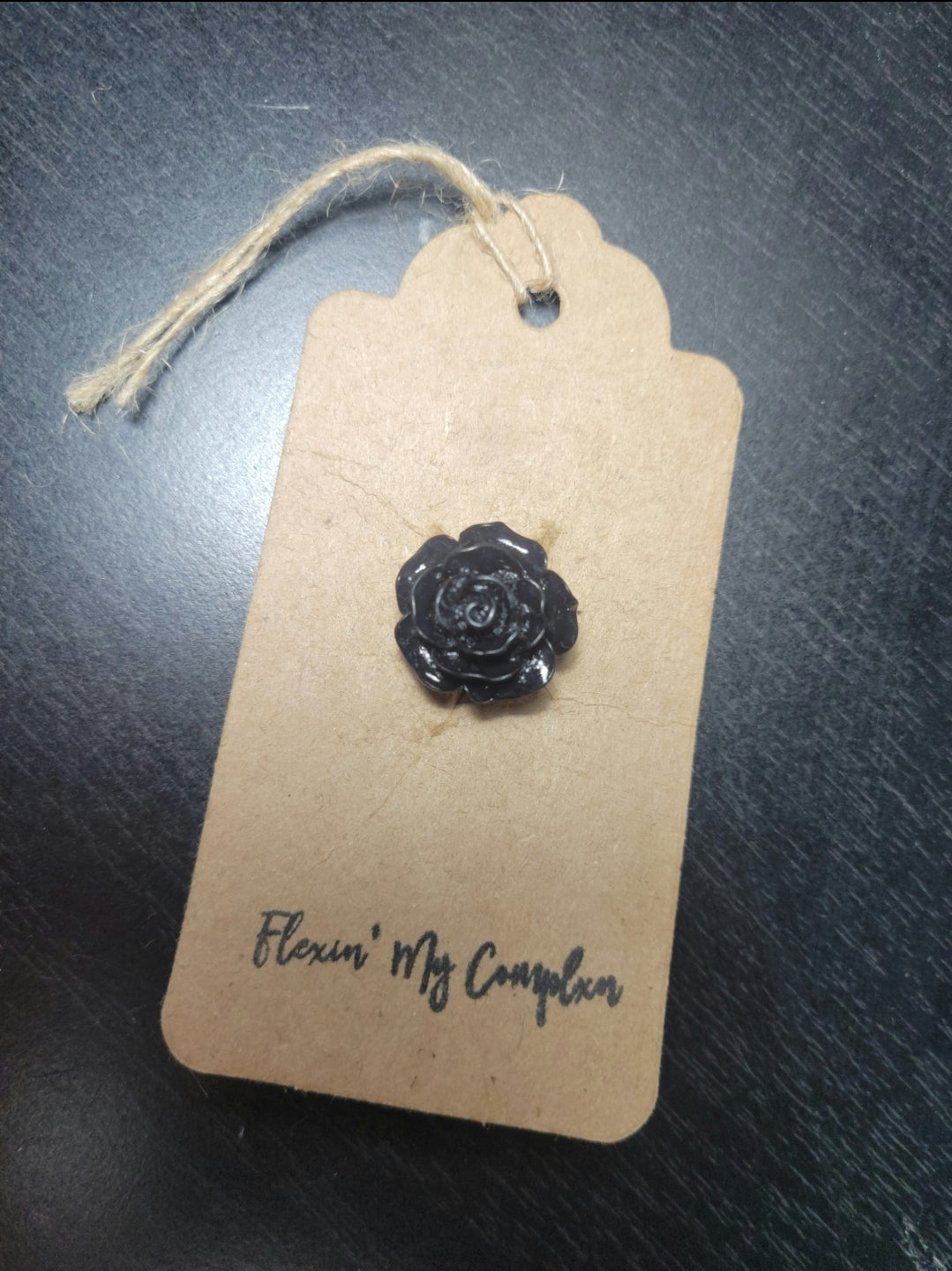 Black 3D Rose