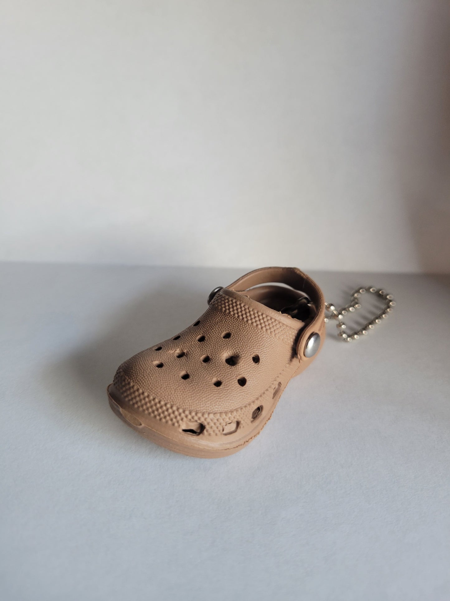 Tan Mini Croc Keychain (mini charm sold separately)