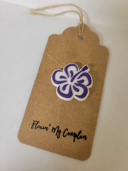 Purple Hibiscus Outline