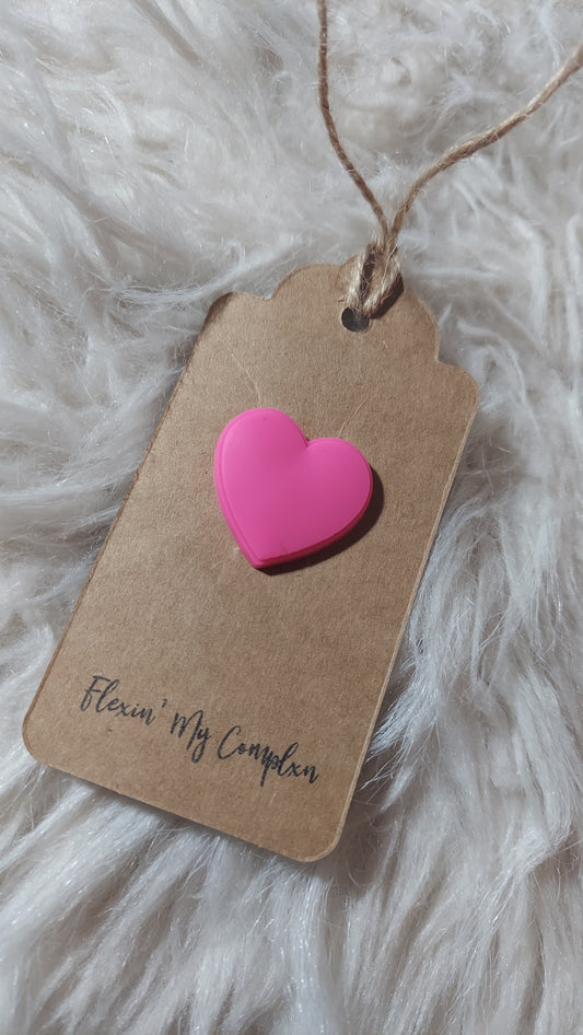 Matte Hot Pink Heart