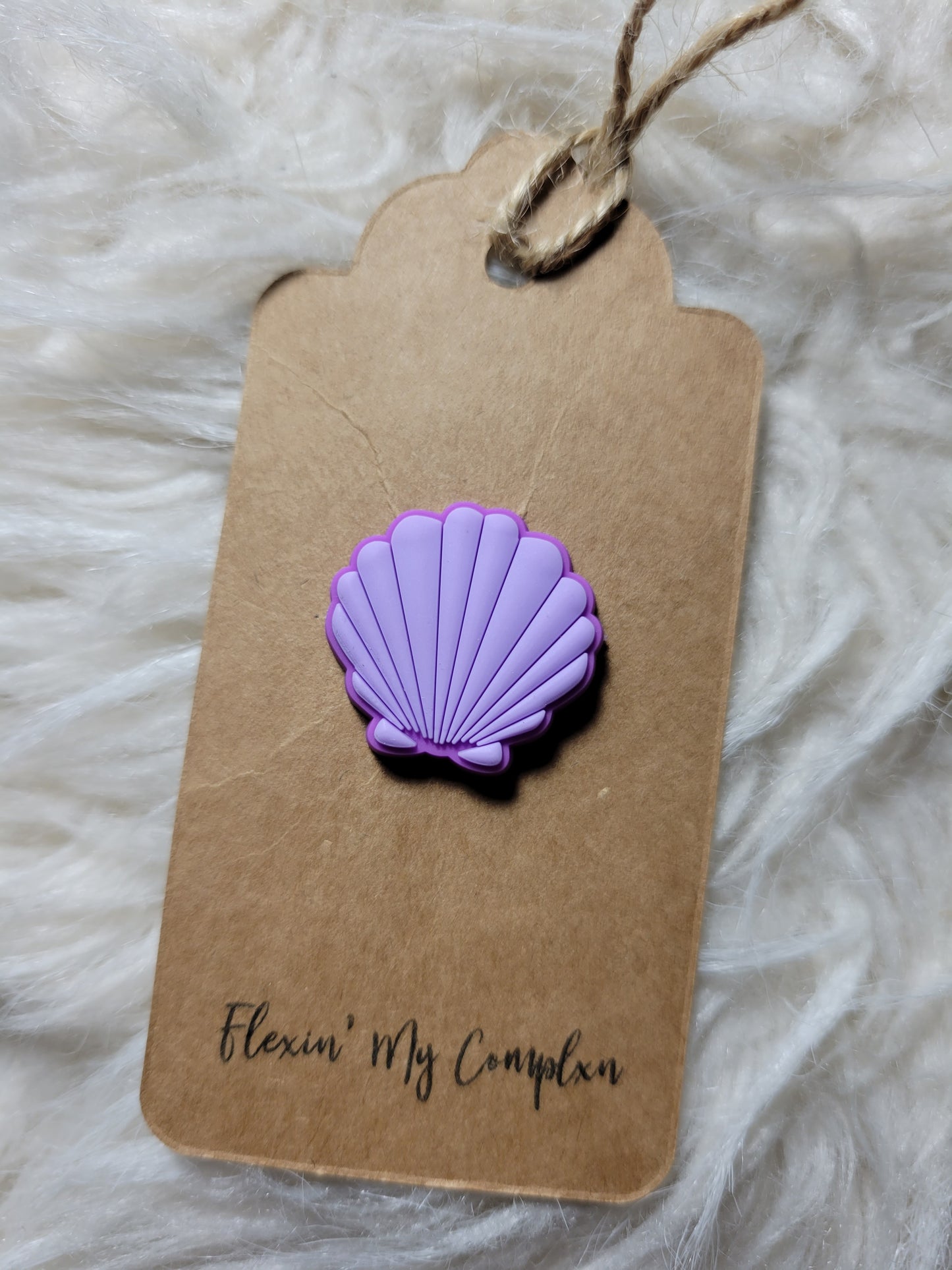 Purple Scallop Shell