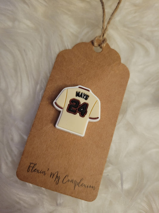 Orange/Black Mays Jersey